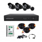 Комплект AHD видеонаблюдения на 3-и уличные камеры CoVi Security AHD-3W KIT + HDD 500 Гб