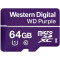 Карта памяти MICRO SDHC 64GB UHS-I/Western Digital PURPL/WDD064G1P0A WDC-фото1-mini
